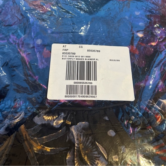 Free People Butterfly Wishes Burnout Velvet Maxi Dress XL - Picture 9 of 9